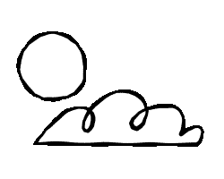 Ilustração
                        - sol e nuvem.