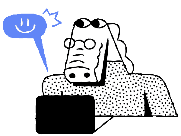 Ilustração
                        jacaré - Yo! Inglês, aprenda inglês
                        conversando.